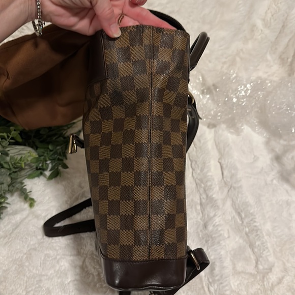 LOUIS VUITTON Damier Ebene Soho Backpack 1999 Classic mint Authentic Vintage - Picture 7 of 16